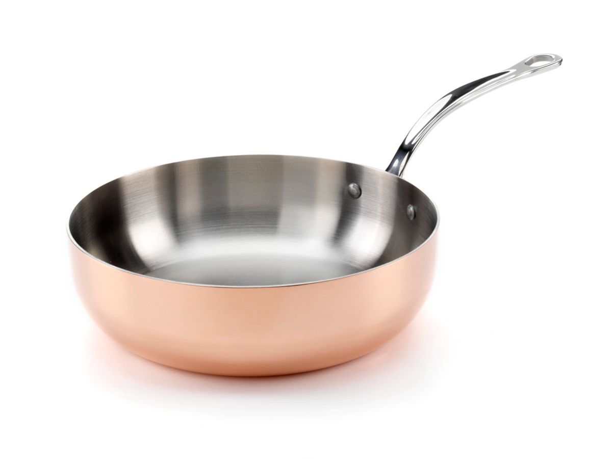 Sauteuse i kobber 2L