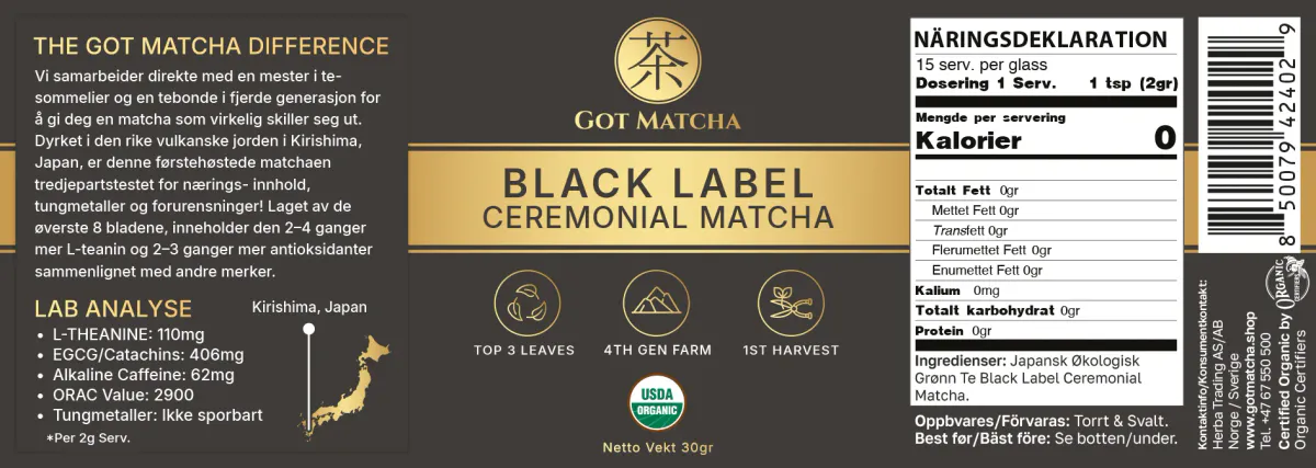 GotMatcha Black Label